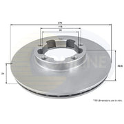 Comline 2 x Vented Front Brake Discs ADC0286V