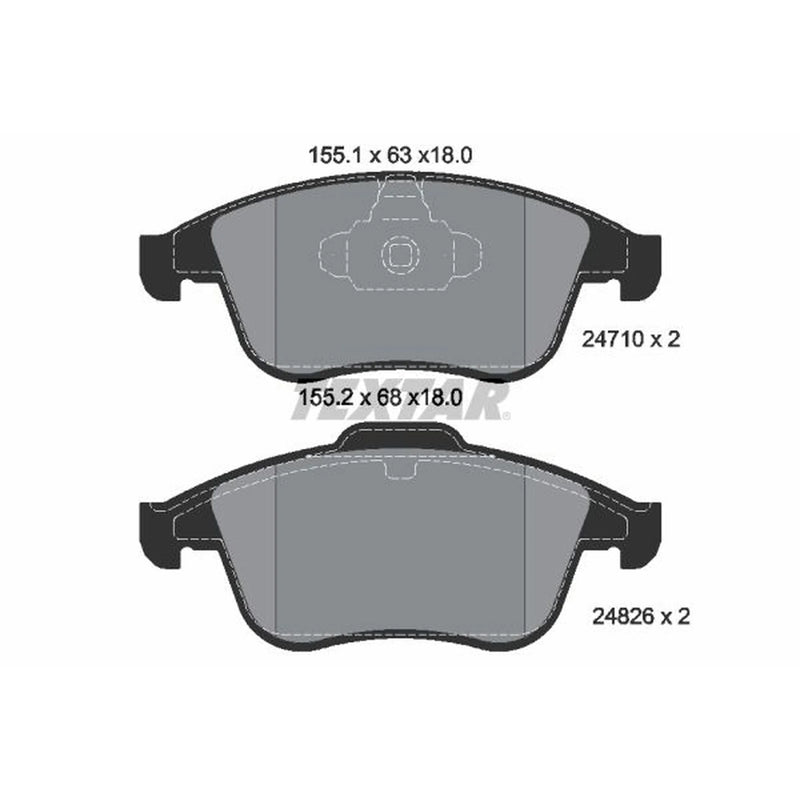 Textar Front Brake Pad Set 2471001
