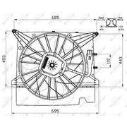 NRF Engine Cooling Fan 47462