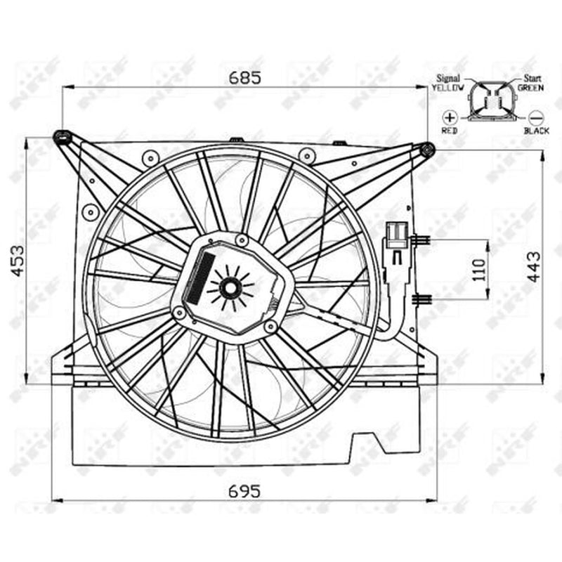 NRF Engine Cooling Fan 47462