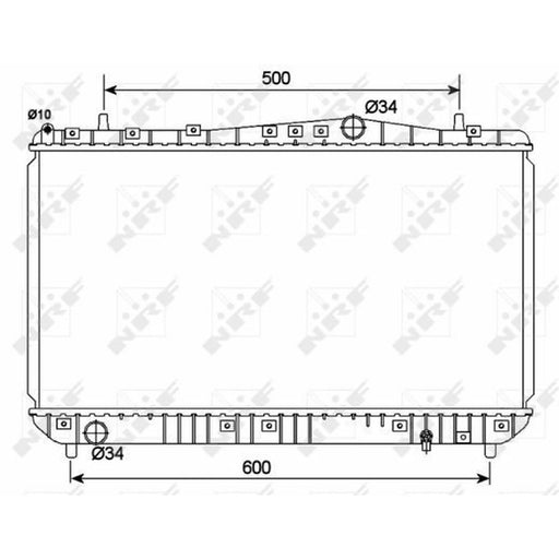 NRF Engine Radiator 53150