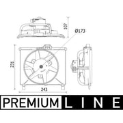 Mahle Engine Cooling Fan CFF 541 000P