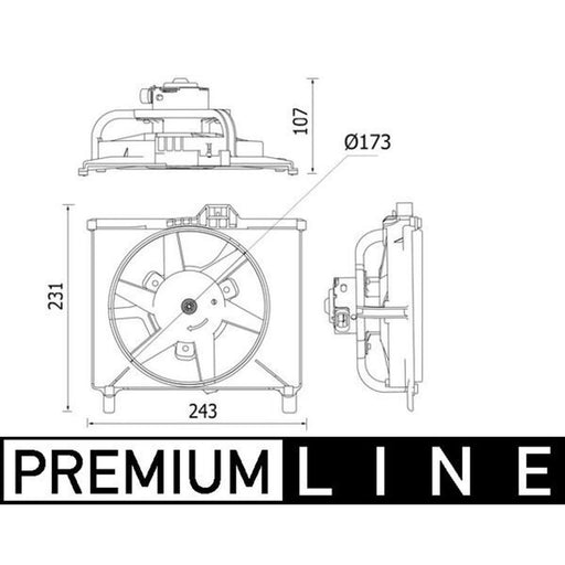 Mahle Engine Cooling Fan CFF 541 000P