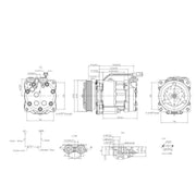 Hella Air Conditioning Compressor 8FK 366 201-931