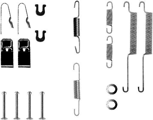 Textar Brake Shoe Accessory Kit Rear 97028000