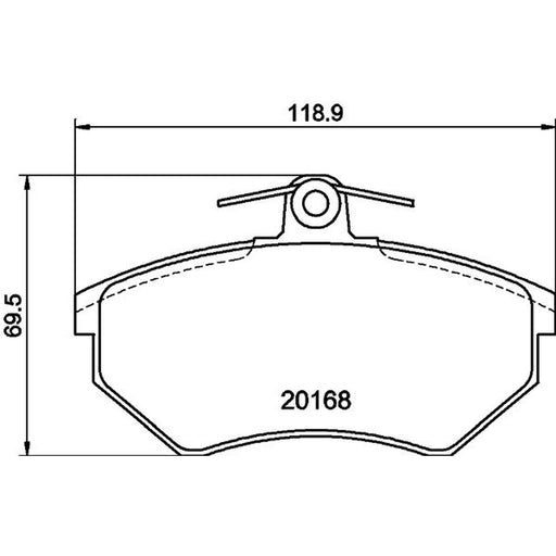 DON Front Brake Pad Set PCP1145