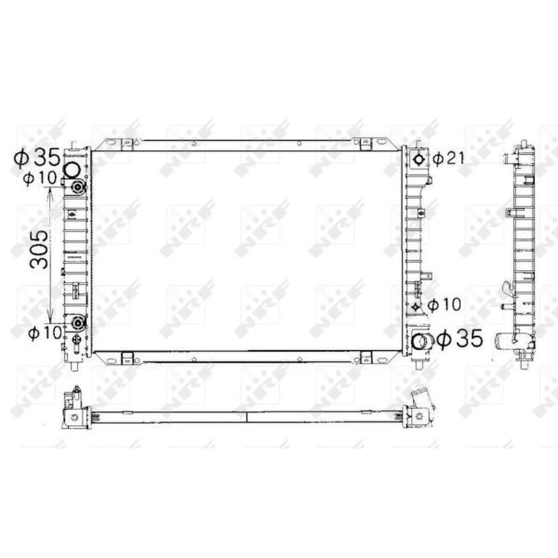 NRF Engine Radiator 53378