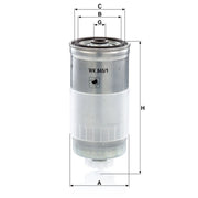 MANN-FILTER Fuel Filter Element WK 845/1