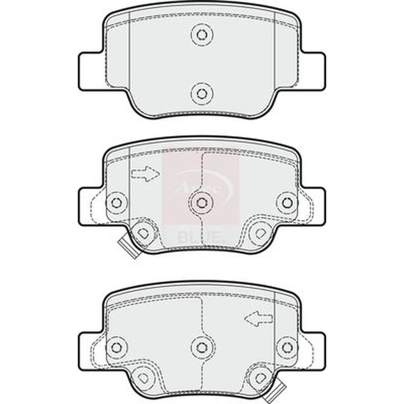 Apec Rear Brake Pad Set PD3714