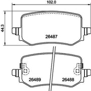 DON Rear Brake Pad Set PCP2053