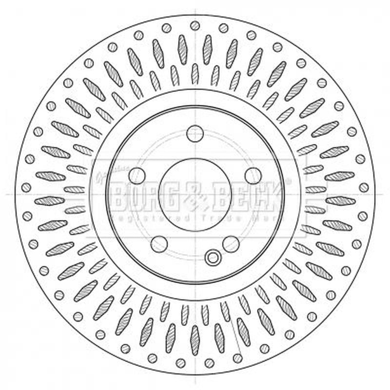 Borg & Beck 2 x Front Brake Discs BBD6081S-x2