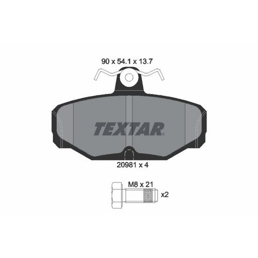 Textar Rear Brake Pad Set 2098101