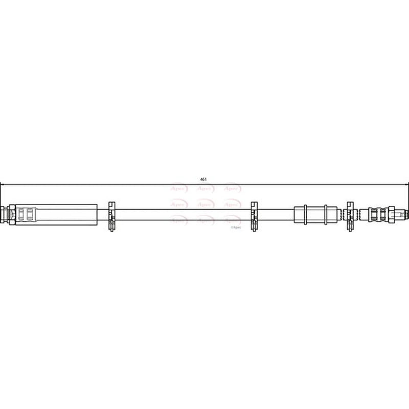 Apec Brake Hydraulic Hose Line Upper HOS3064