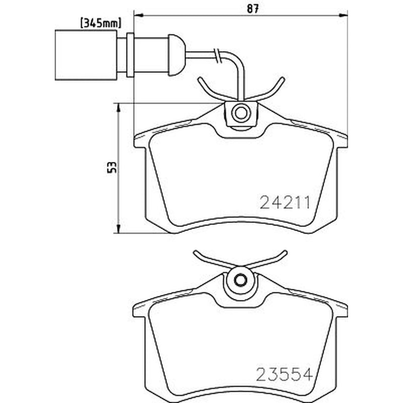 Mintex Rear Brake Pad Set MDB2147