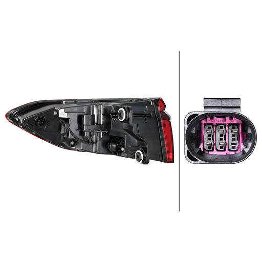 Hella Tail Light / Lamp LED Right 2SD 013 095-621