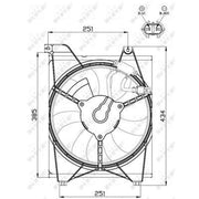 NRF Engine Cooling Fan 47515