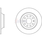 Fahren Rear Brake Discs & Pads fits Audi A6 C6 2004-2011 2.0 2.4 2.7 2.8 3.0 3.2