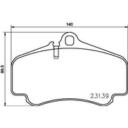 Mintex Front Brake Pad Set MDB2039