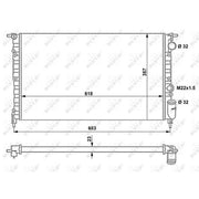 NRF Engine Radiator 507465
