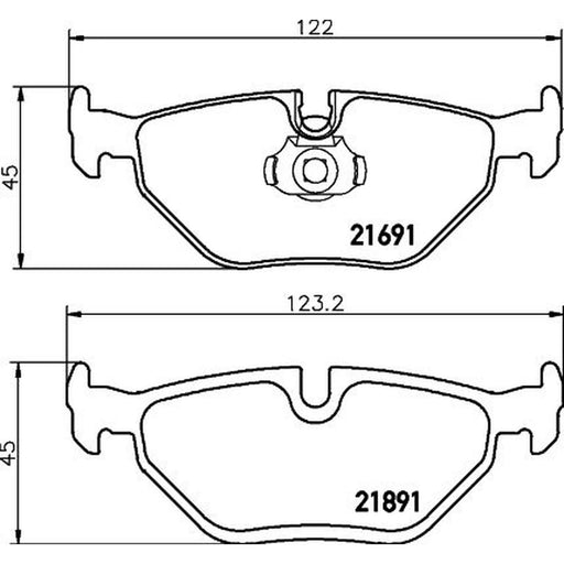 Mintex Rear Brake Pad Set MDB1879