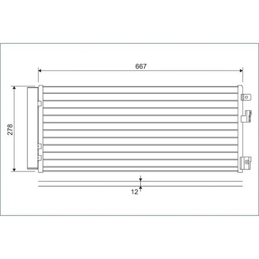 Valeo Air Conditioning Condenser 822574