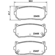Mintex Rear Brake Pad Set MDB1922