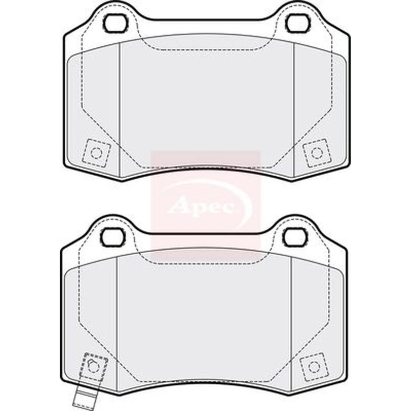 Apec Rear Brake Pad Set PAD2057