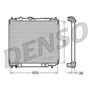Denso Engine Radiator DRM45014