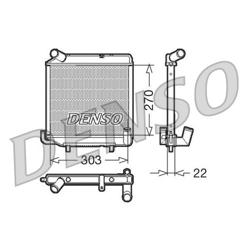 Denso Engine Radiator fits Ligier Ambra 1996-2006 0.5