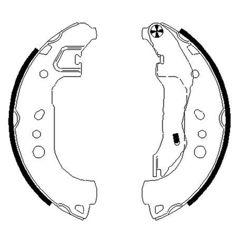 Mintex Brake Shoe Set Axle Kit MFR718