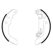 Mintex Brake Shoe Set Axle Kit MFR760