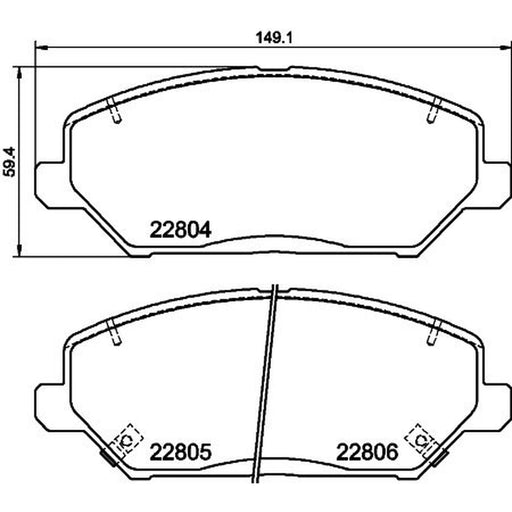 DON Front Brake Pad Set PCP1725