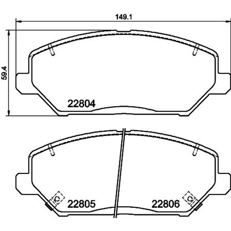 Mintex Front Brake Pad Set MDB4033