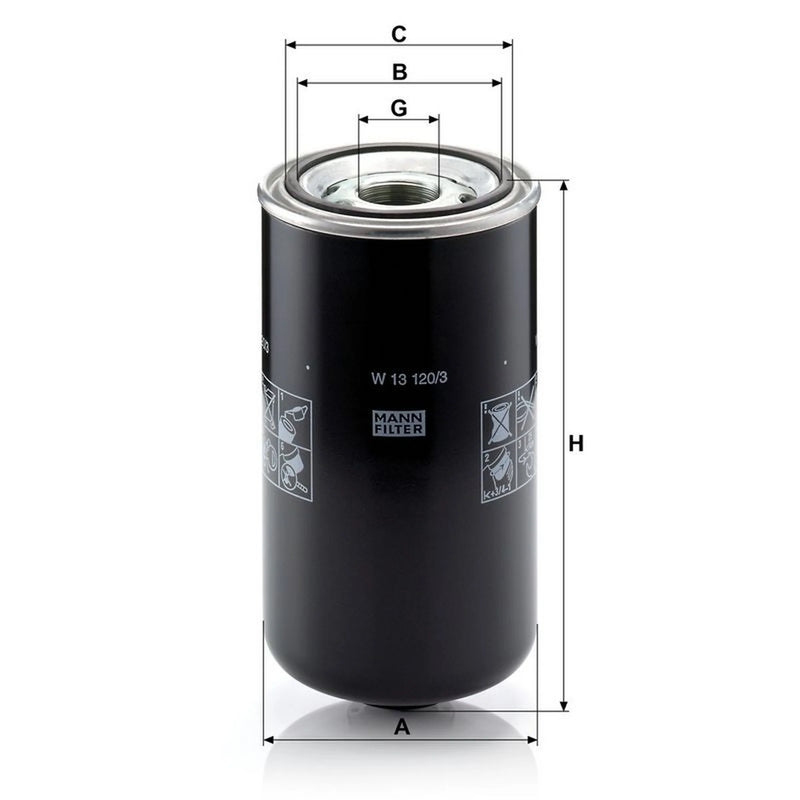 MANN-FILTER Engine Oil Filter W 13 120/3