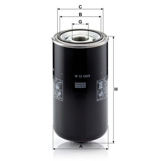 MANN-FILTER Engine Oil Filter W 13 120/3