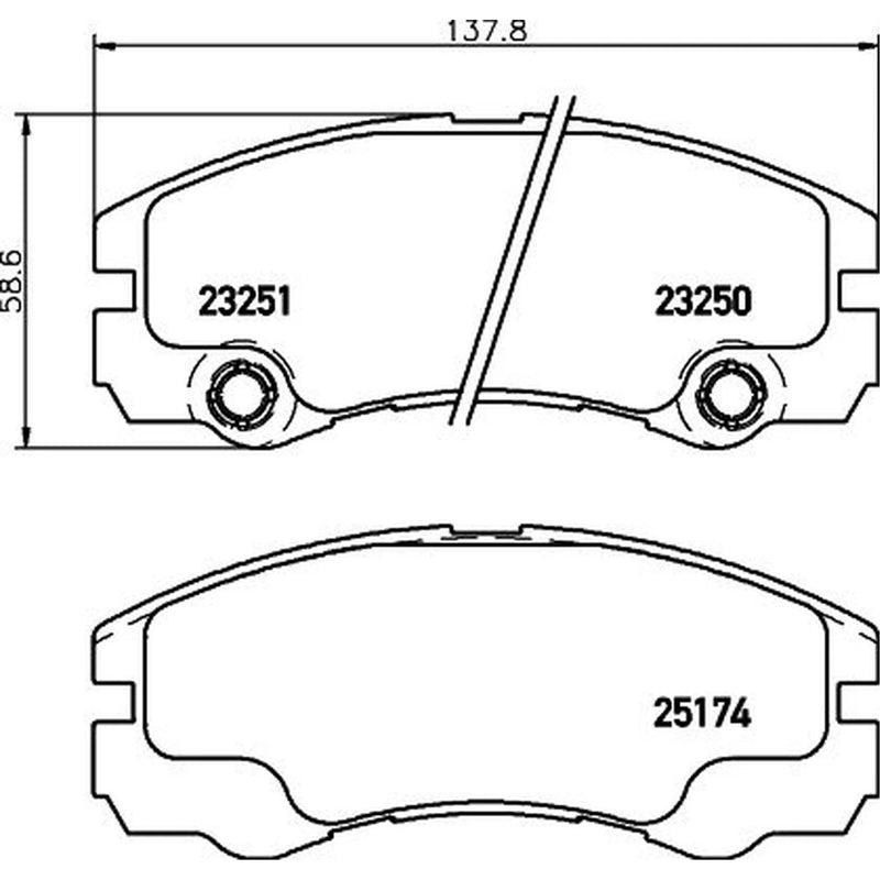DON Front Brake Pad Set PCP1922