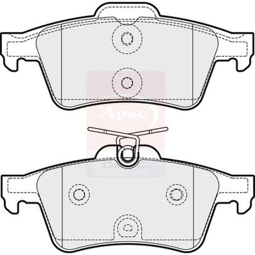 Apec Rear Brake Pad Set PD3277
