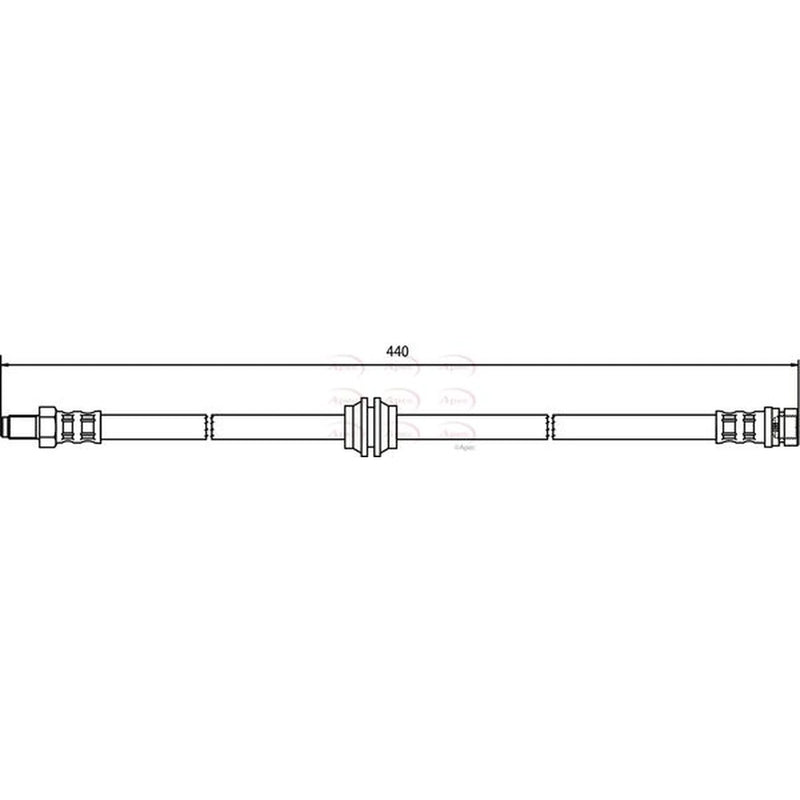 Apec Brake Hydraulic Hose Line Centre HOS3417