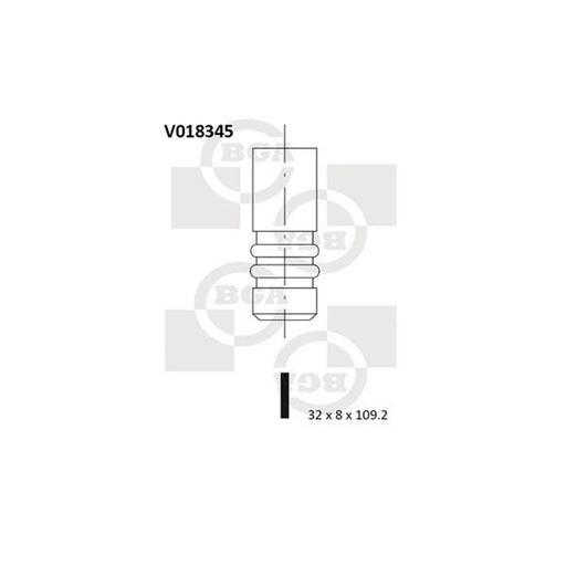 BGA Engine Exhaust Valve 32mm Head V018345