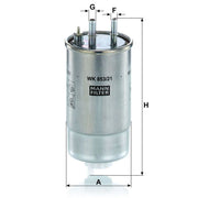 MANN-FILTER Fuel Filter Element WK 853/21