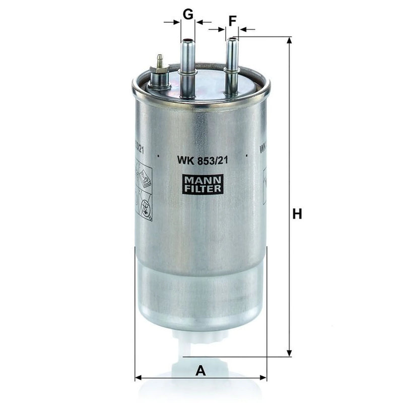 MANN-FILTER Fuel Filter Element WK 853/21