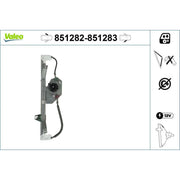 Valeo Electric Window Regulator Lifter Right Front 851283