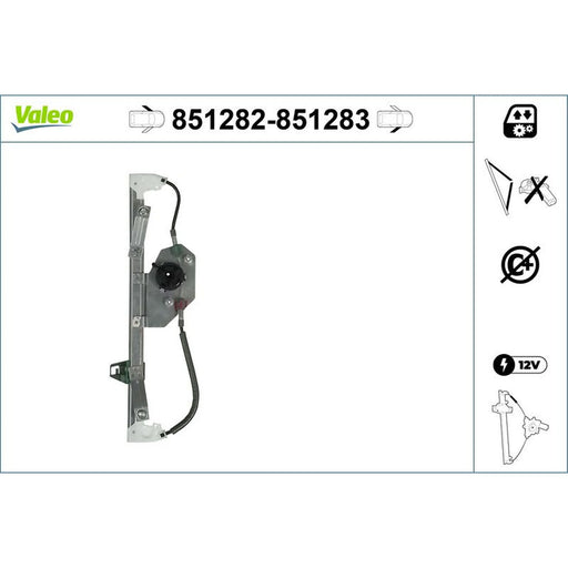 Valeo Electric Window Regulator Lifter Left Front 851282
