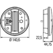 Hella Tail Light / Lamp LED Right 2SD 344 100-001