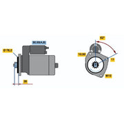 Bosch Starter Motor 12V 2kW 9 Teeth 0 001 125 521