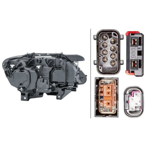 Hella Headlight Headlamp H10W Left 1EL 009 043-411