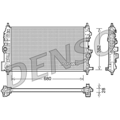 Denso Engine Radiator DRM20079