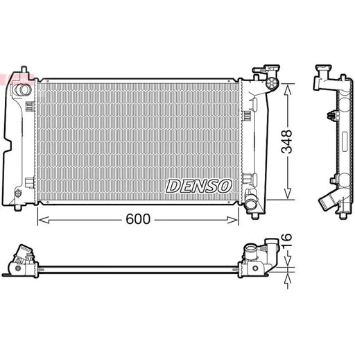 Denso Engine Radiator DRM50110
