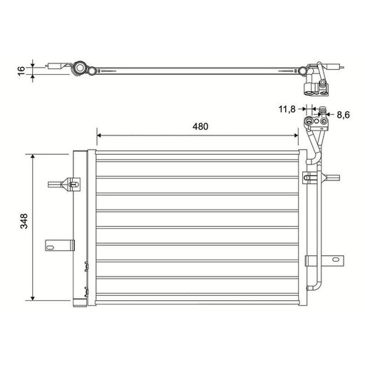 Valeo Air Conditioning Condenser 822552