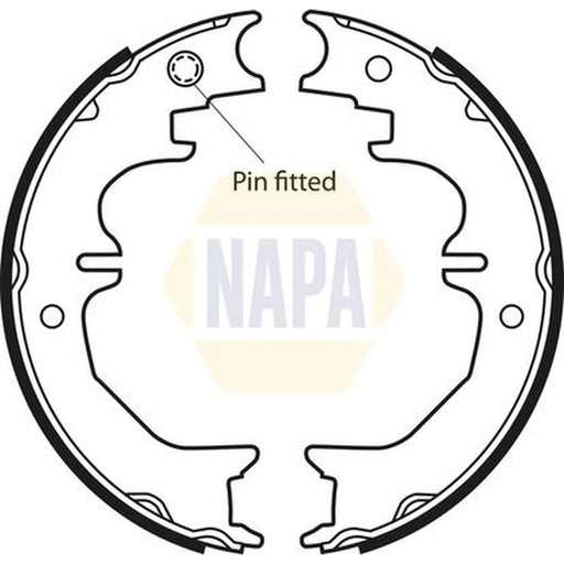 NAPA Parking Brake Shoe Set NBS5025
